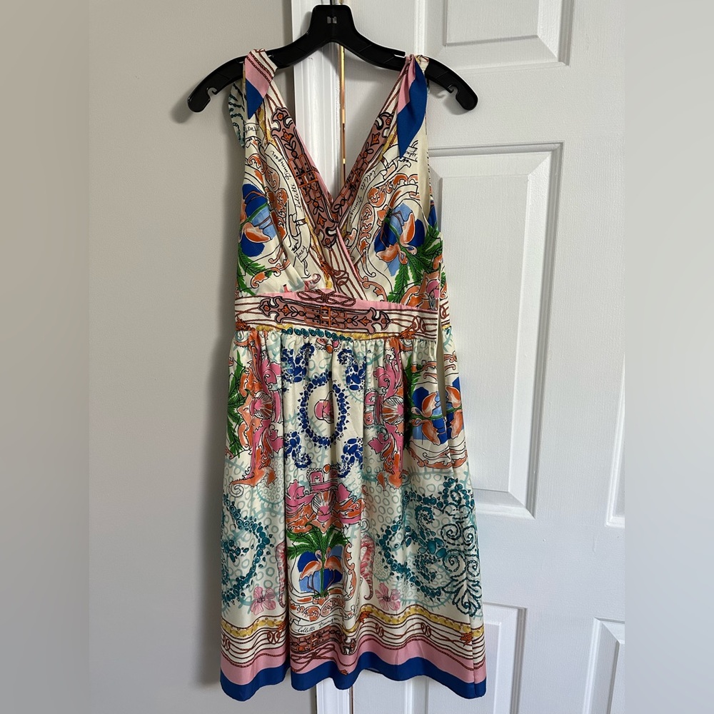 Silk multicolor dress